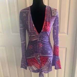 Purple Bandana Dress